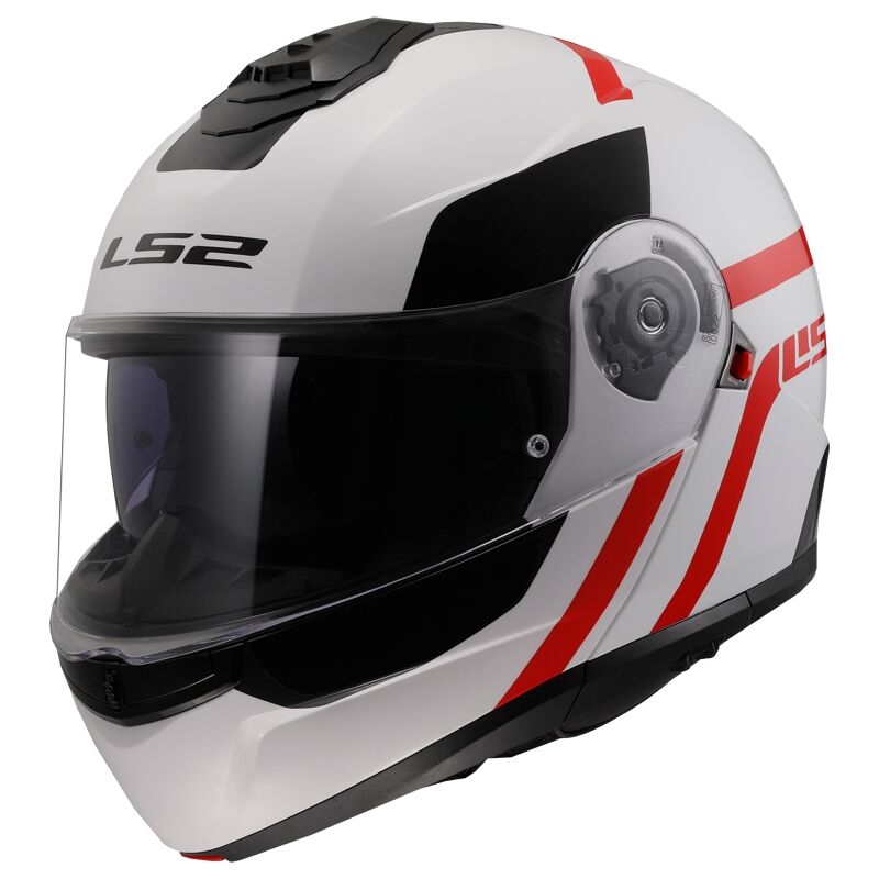 LS2 FF908 Strobe II Solid Helmet Red\White