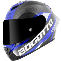 Bogotto FF104 SPN Carbon Helmet Blue