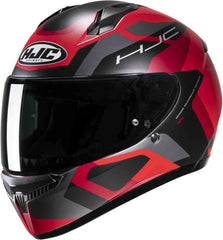 HJC C10 Tins Black Red Helmet