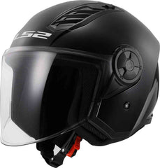 LS2 OF616 Airflow II Solid Jet Helmet Black